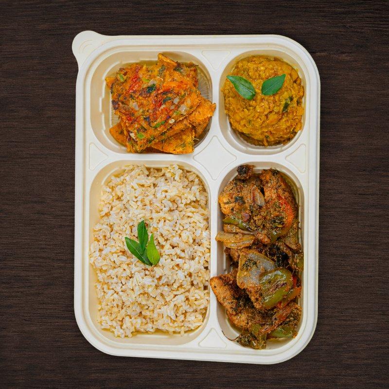 Grilled Chicken & Besan Chilla Wellness Plate