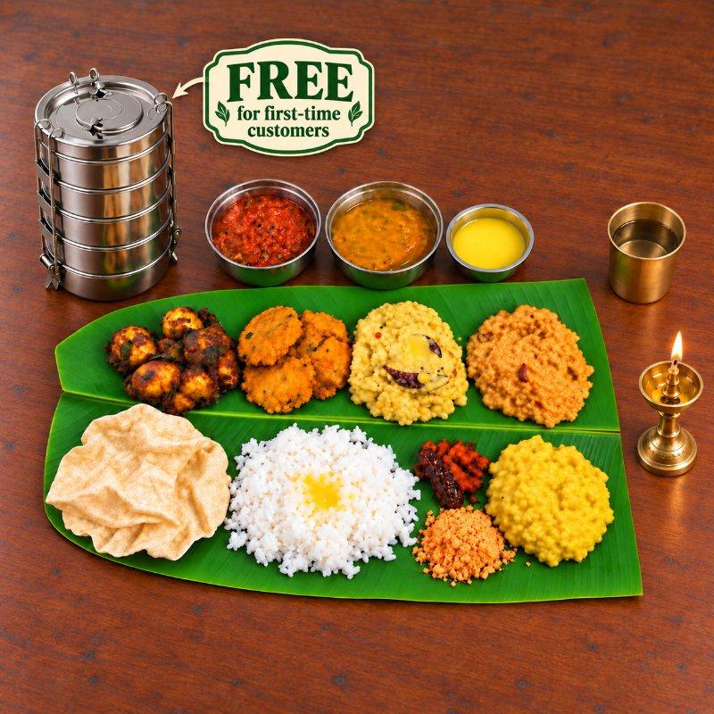 Madappalli Veetu Sappadu (Serves 3-4)