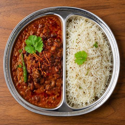 Punjabi Rajma + Jeera Rice