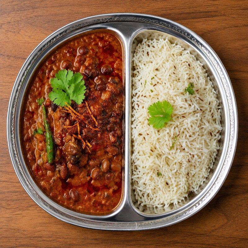 Punjabi Rajma + Jeera Rice