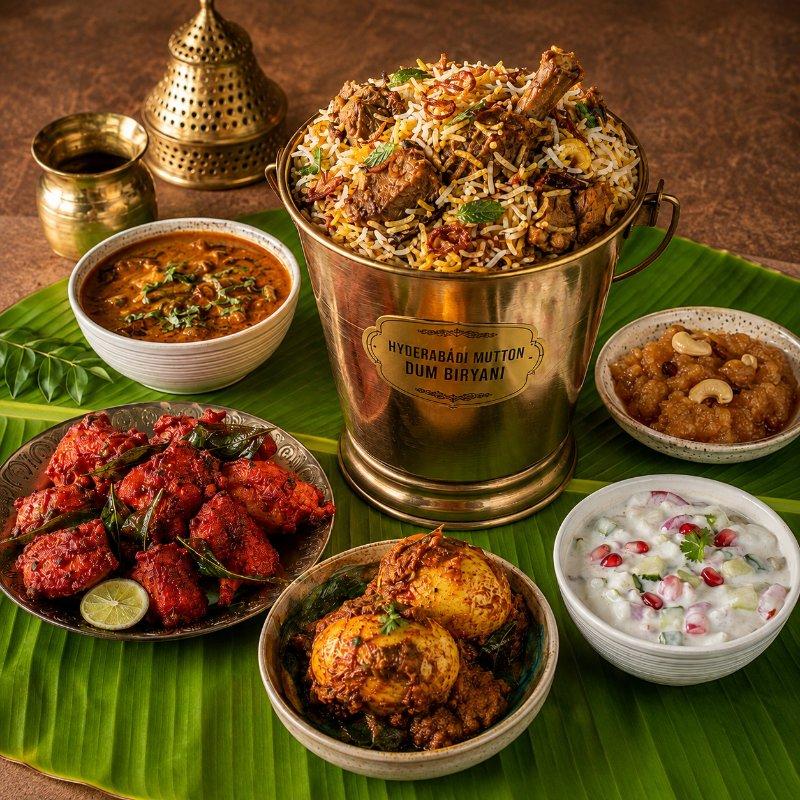 Hyderabadi Mutton Bucket Biryani (Serves 4 to 5 People)