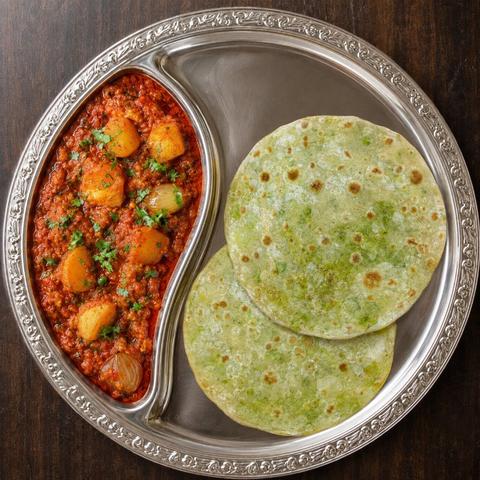 Koraishutir Paratha Meal