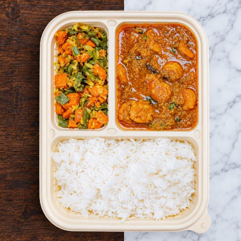 Keelakarai Shrimp Thokku Meal