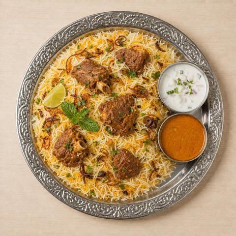 Hyderabadi Mutton Dhum Biryani