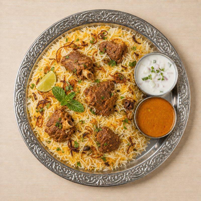 Hyderabadi Mutton Dhum Biryani