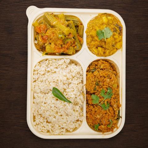 Soya Keema & Drumstick Wellness Plate