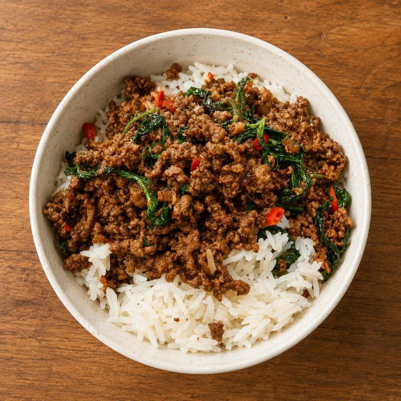 Pad Kra Pow — Ground Protein