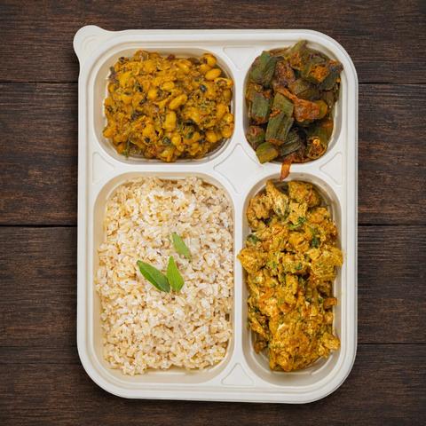 Egg Bhurji & Black-Eyed Bean Wellness Plate