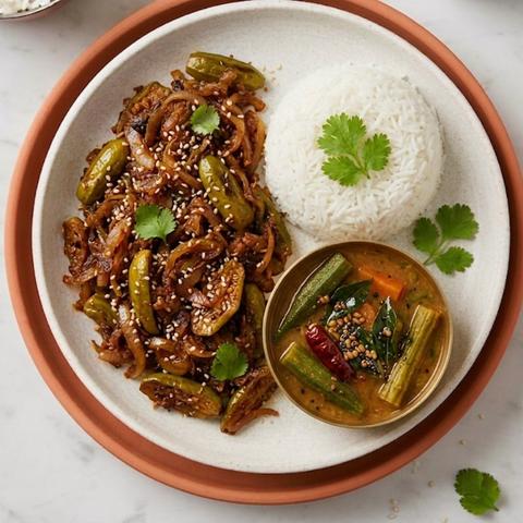 Dondakaya Ulli Karam Meals