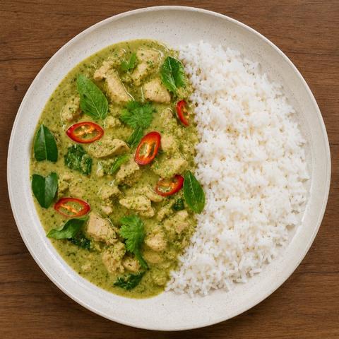 Chicken Green Curry  + Jasmine Rice
