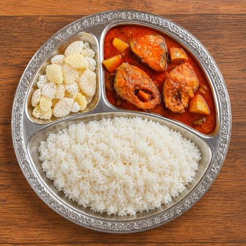 Koramenu Chapala Pulusu Meals