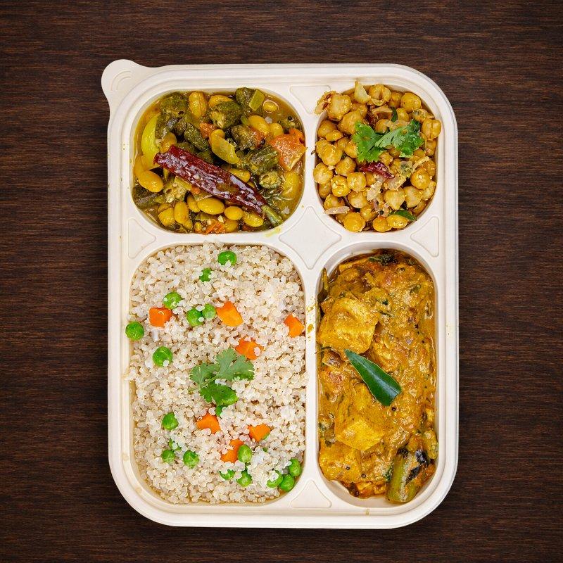 Paneer Coconut Curry Wellness Plate