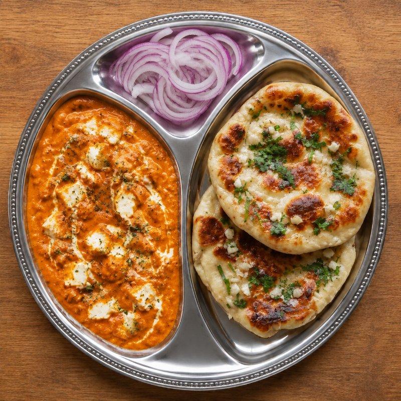 Lahsuni Paneer + Garlic Naan