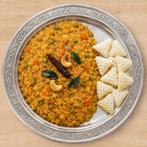 Bisibele Bath with Papad