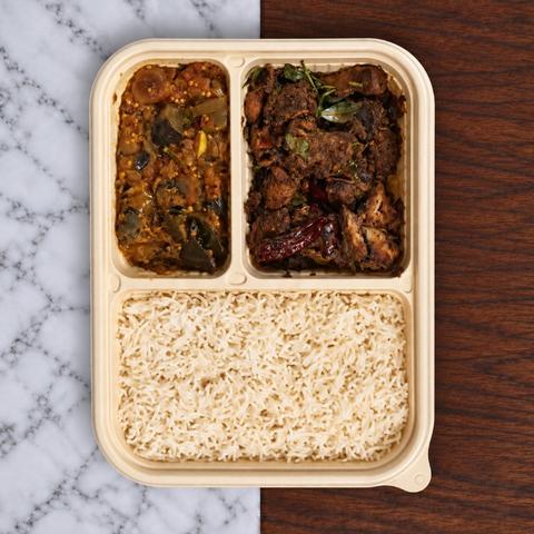 Natukodi Uppu Curry Meal