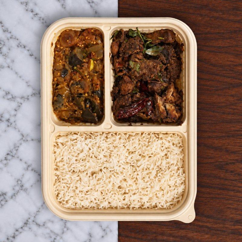 Natukodi Uppu Curry Meal