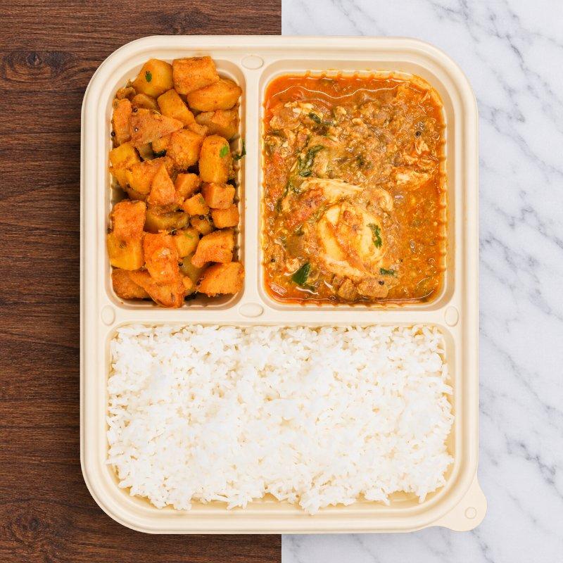 Odacha Mutta Kulambu (Egg Curry) Meal