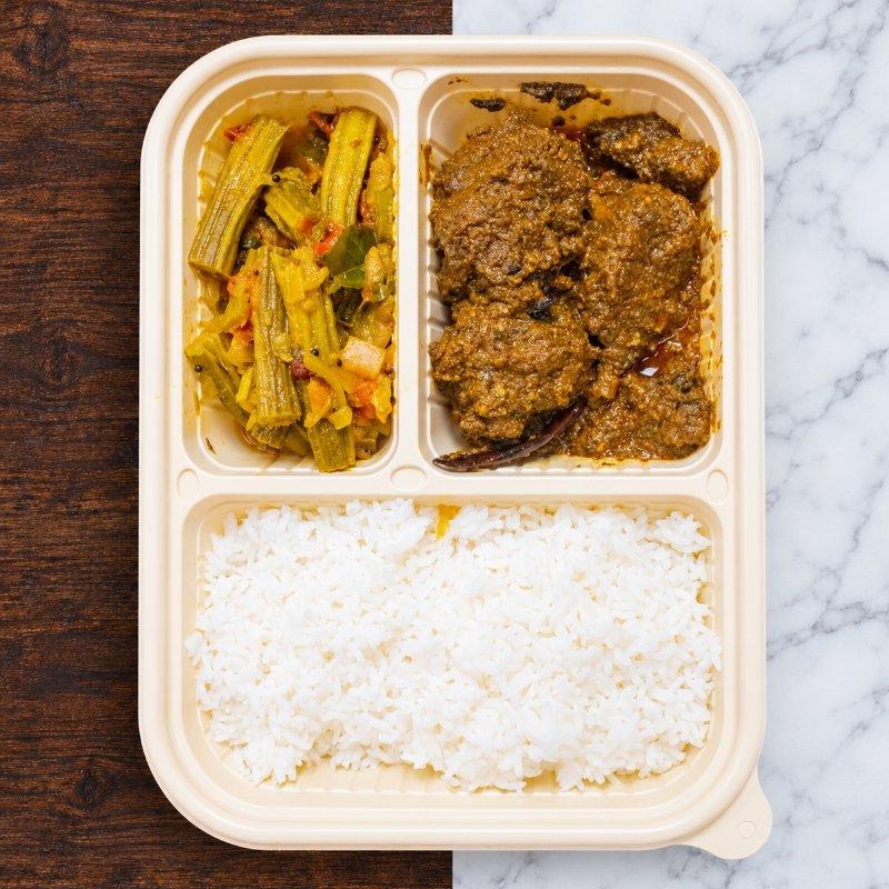 Gongura Chicken Curry Meal