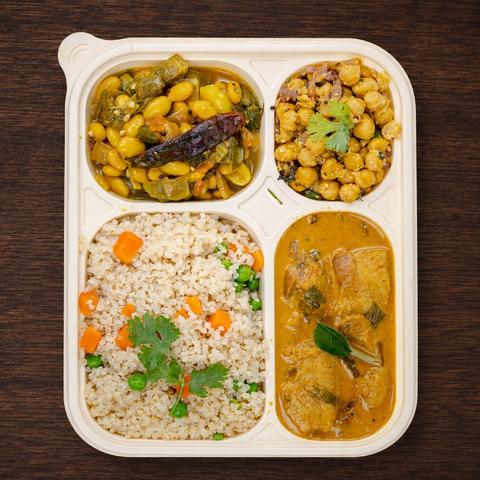 Fish Coconut Curry Wellness Plate