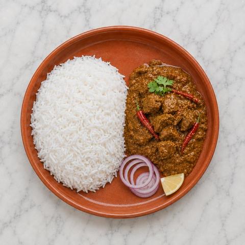 Telangana Chicken Curry Meal