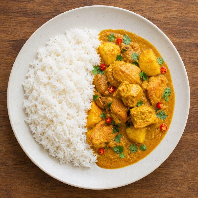 Chicken Yellow Curry  + Jasmine Rice