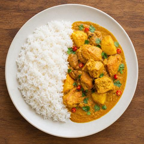 Chicken Yellow Curry  + Jasmine Rice