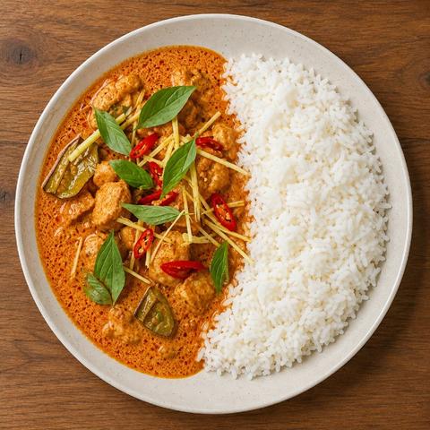 Chicken Red Curry  + Jasmine Rice