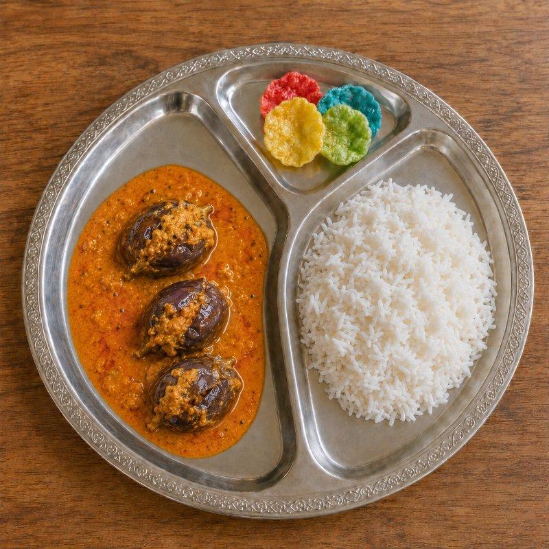 Gutti Vankaya Curry Meal