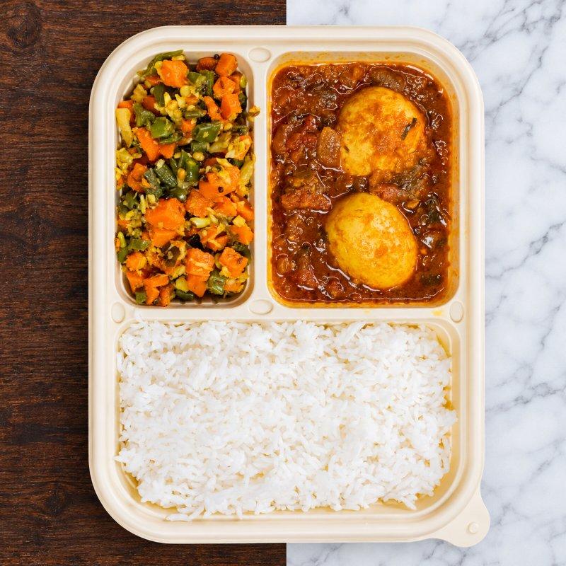 Mutta Kulambu (Egg Cury) Meal